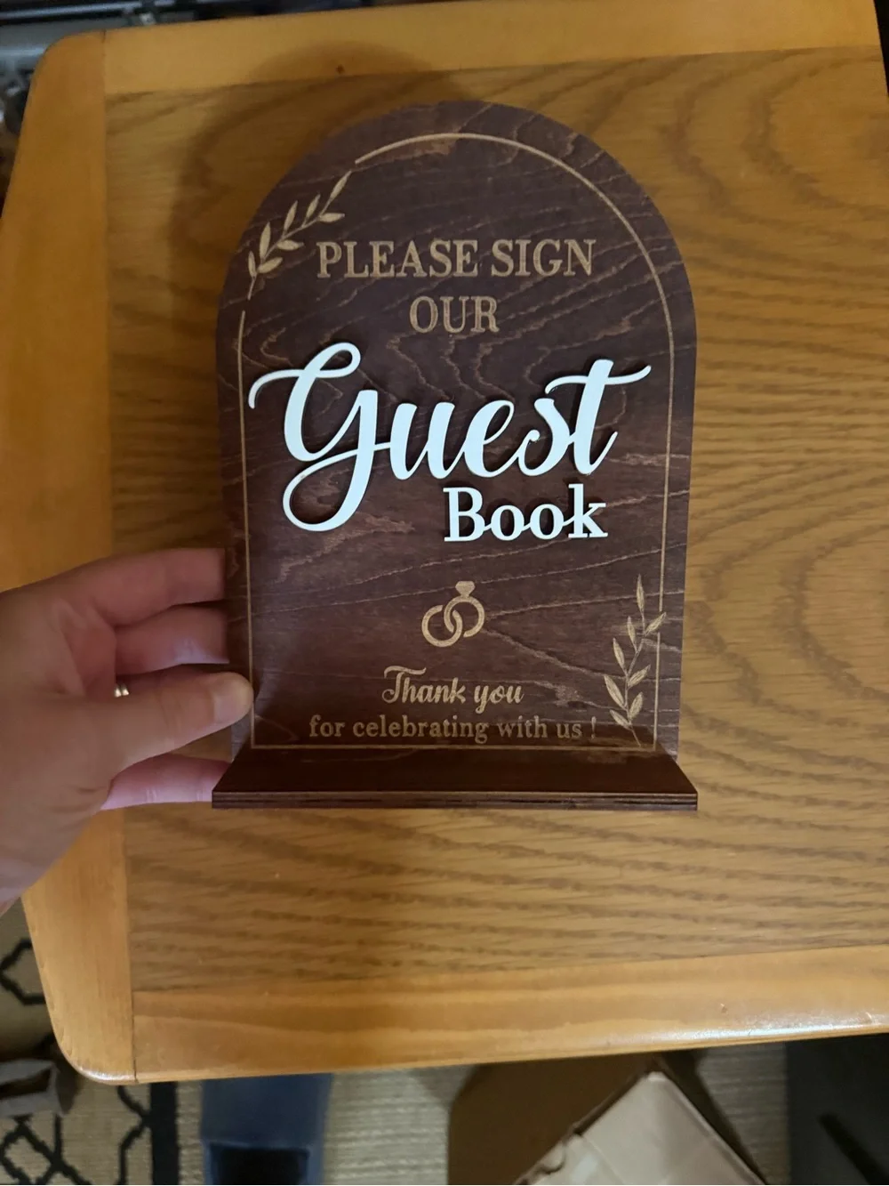 Wedding Decor: Guest Book Sign, If Heaven wasn’t so far away, & Thank you Cards